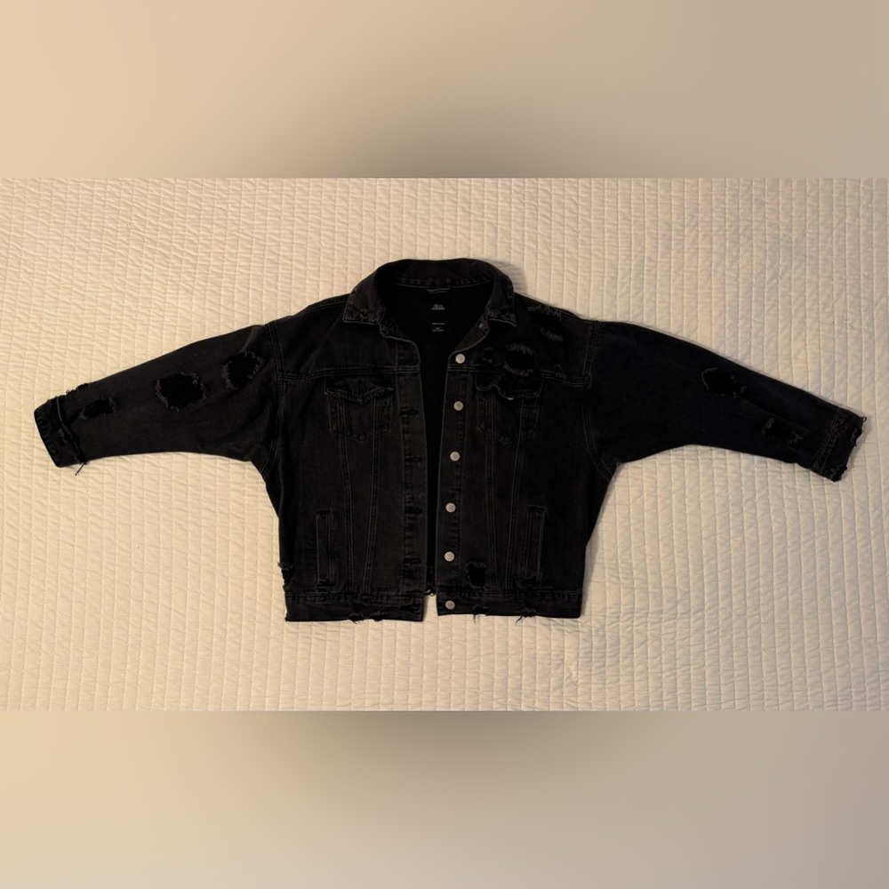Iris Basic & Contemporary - Black Denim Jacket M/L